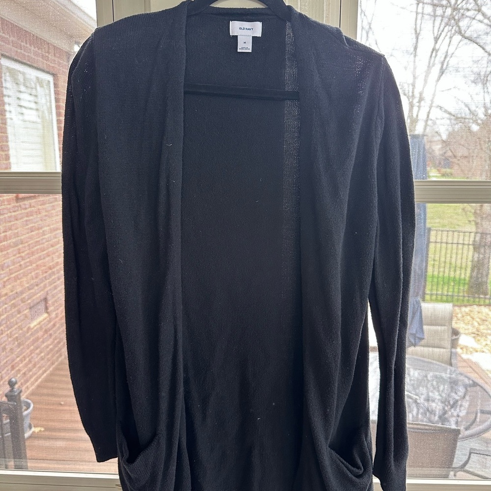 Old Navy Charcoal Open Front Cardigan